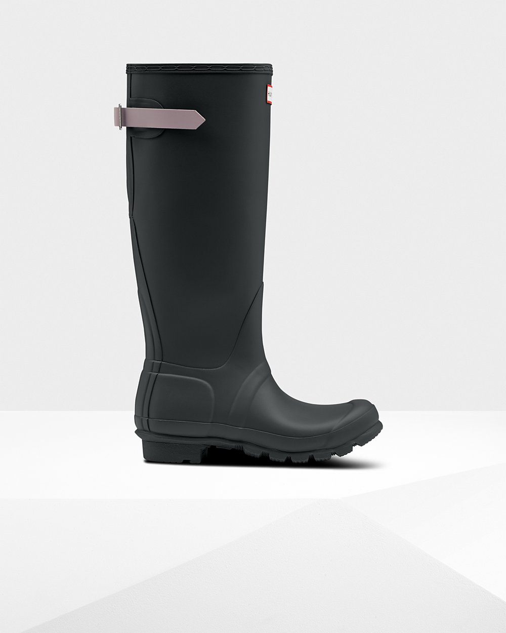 Womens Tall Rain Boots - Hunter Original Back Adjustable (43MQIUCXS) - Deep Green/Purple